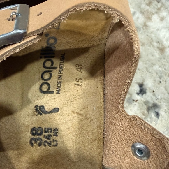 Papillio Sandals - Light Brown with Silver Buckles - Picture 3 of 6